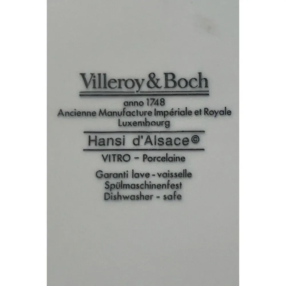 Villeroy & Boch Hansi d’ Alsace Dinner Plate Girl In‎ Snow RARE